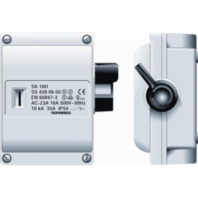 Sectionneur ip54 max. 16a 3p 230v