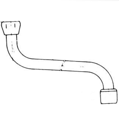 Venlo bec orientable vers le bas avec régulateur de jet 1/2x130mm chrome
