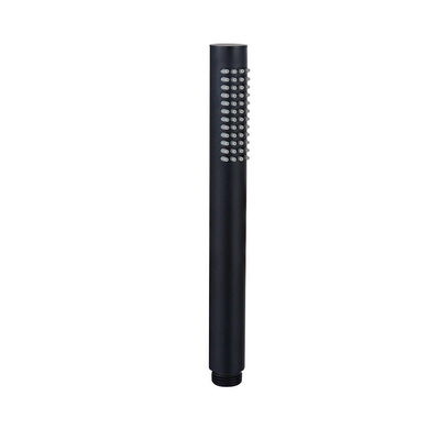 Fortifura Calvi Ensemble de douche à encastrer - rond - thermostatique - bras plafond - douche principale de 25 cm - douchette à main - flexible de douche en métal - noir mat