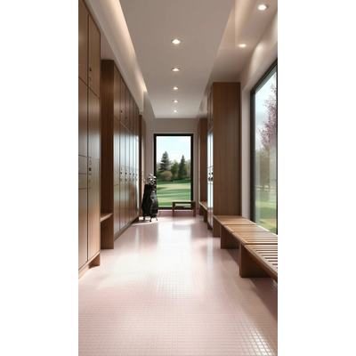 The Mosaic Factory Patterns mozaïektegel - 30x30cm - 6mm - vierkant - R11 - mat royal peach (roze)