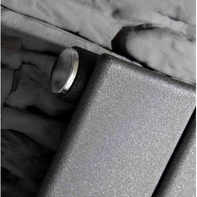 HR Badmeubelen X-ray Radiateur design - 45.5x7.2x140cm - raccordement central - 668 watt - blanc brillant