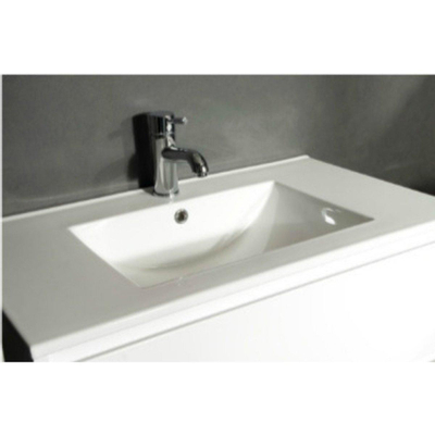 BRAUER Adore meuble de salle de bains 80cm blanc haute brillance sans miroir