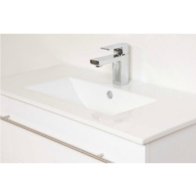 BRAUER Smallline Meuble avec miroir 60x38cm 1 trou pour robinetterie céramique Blanc brillant