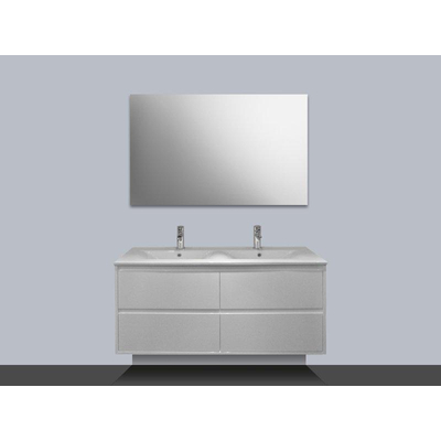 BRAUER New Future Meuble avec miroir 120cm Blanc brillant