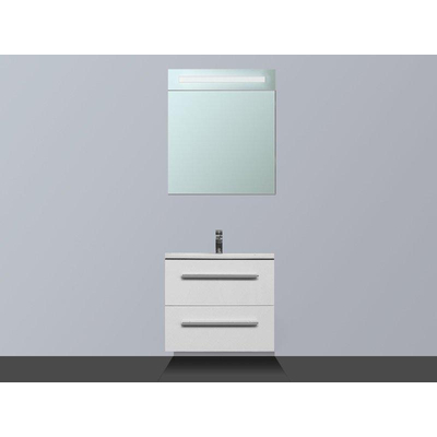 Saniclass Exclusive Line Kera Meuble avec armoire miroir 80x47cm Blanc