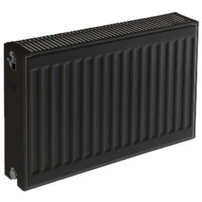 Plieger paneelradiator compact type 22 400x1200mm 1529W zwart grafiet (black graphite)