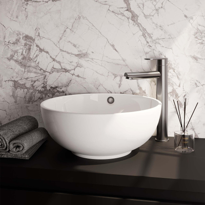 Brauer Brushed - Edition Wastafelmengkraan opbouw - hoog - model C - PVD - geborsteld RVS SHOWROOMMODEL