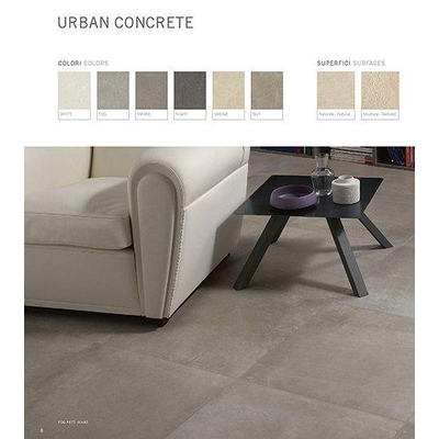 Flaviker Urban Concrete Bandes de carrelage 10mm R9 porcellanato White