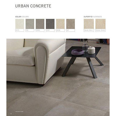 Flaviker Urban Concrete Vloer- en wandtegel 60x60cm 9.5mm gerectificeerd R9 porcellanato Fog