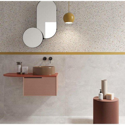 SAMPLE Abk Imoker Blend Carrelage de sol et mural 90x90cm 9mm rectifié R10 grès cérame Dots Multi white