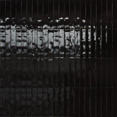 SAMPLE Ceralto Serrata Slate Carrelage sol et mur - 5X30cm - 10mm - Rectangle - Nero Brillant