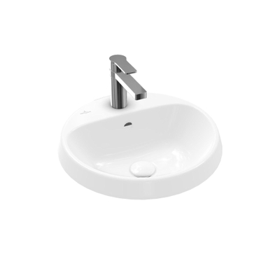 Villeroy & Boch Architectura Lavabo encastré - 450 x 450 x 170 mm - Blanc Alpin CeramicPlus - avec trop-plein - non poli