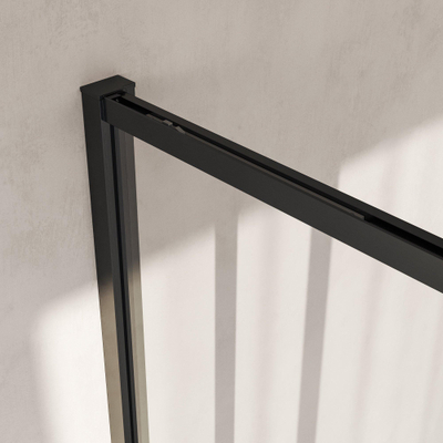 BRAUER Galactic Nisdeur - 160x200 - 2-delig schuif - helder glas - omkeerbaar - incl. glascoating - geborsteld gunmetal PVD