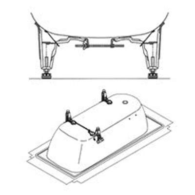 Kaldewei pieds de baignoire 5032 par set