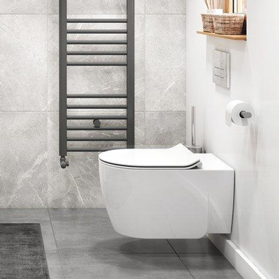 Crosswater Kai X Wandcloset - 36.5x55.5cm - spoelrandloos - wit