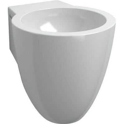Clou Flush 6 fontein zonder kraangat met plug en bekersifon wit keramiek B27xH28xD31.5cm OUTLET UDEN
