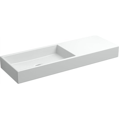 Clou Mini Wash Me fontein 56x19cm zonder kraangat rechts Keramiek Wit