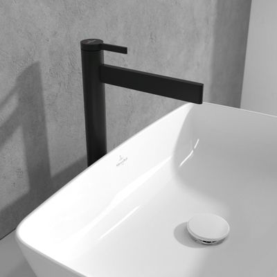 Villeroy & Boch Dawn ensemble de robinet à une poignée rehaussé - noir mat
