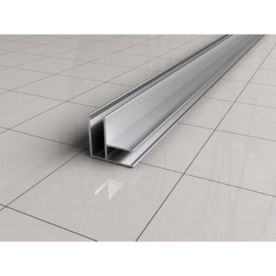 Wiesbaden Slim Profilé d'angle - 2000 x 10 mm - chrome