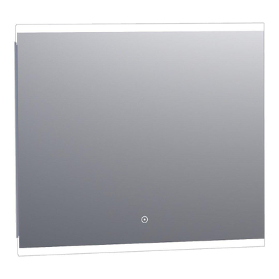 BRAUER Twinlight Spiegel - 80x70cm - verlichting - rechthoek - zilver