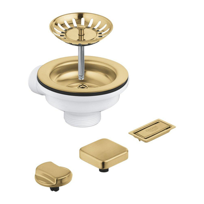 GROHE Pop Up Waste - crépine de vidage - combinaison trop-plein - cool sunrise brossé (or mat)