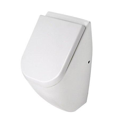 Plieger Chicago urinoir – pack complet avec couvercle, bâti-support et plaque de commande chromé mat – blanc brillant