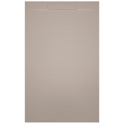 Riho Isola douchebak - 160x90x3cm - rechthoek - composietmarmer - mat pebble grey (beige)