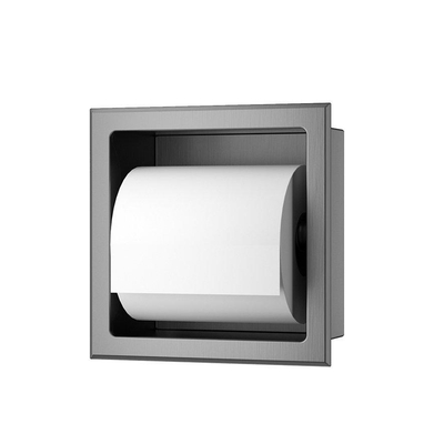 Xellanz Rocko toiletrolhouder zonder klep inbouw gunmetal