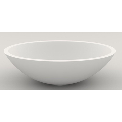 CrossTone Loeffi opbouwwastafel 36x50x15cm Solid Surface wit mat SHOWROOMMODEL