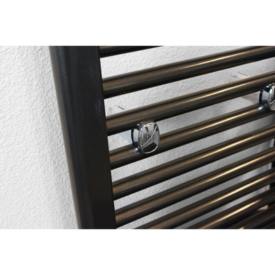 HR Badmeubelen Polo Designradiator - 60x8x118cm - middenaansluiting - 643 watt - graphit glossy OUTLETSTORE
