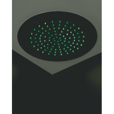 Hotbath Mate inbouwhoofddouche met LED verlichting rond 38cm chroom