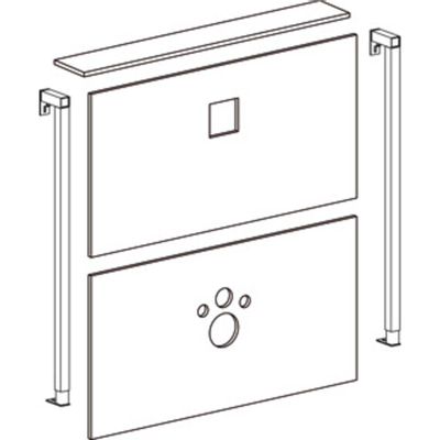 Wisa XS kit de finition haut 118cm incl 2 profils latéraux