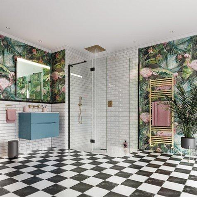 Crosswater Crossbox mitigeur de douche - thermostatique - adapté à 3 fonctions - push - laiton brossé