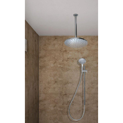 Hotbath Mate tête de douche ronde 30 cm Nickel brossé