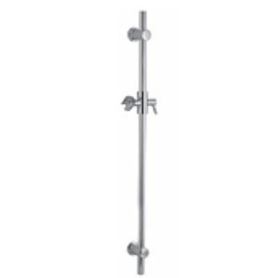 Hotbath Mate barre de douche 75cm ronde nickel brossé