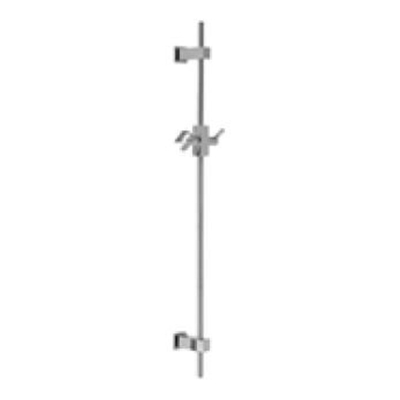 Hotbath Mate barre de douche 75cm carrée nickel brossé