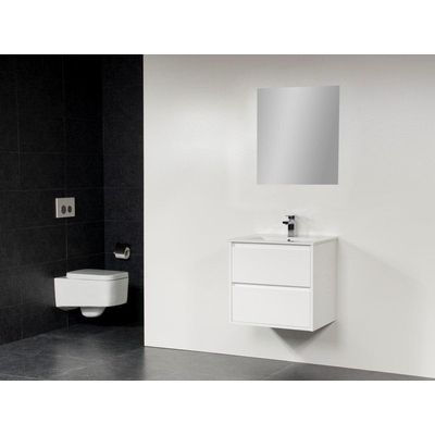 Saniclass New Future Meubles salle de bain avec miroir 60cm Blanc brillant