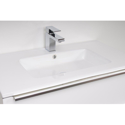 BRAUER EVO meuble 80.2cm Blanc 1 trou pour robinetterie