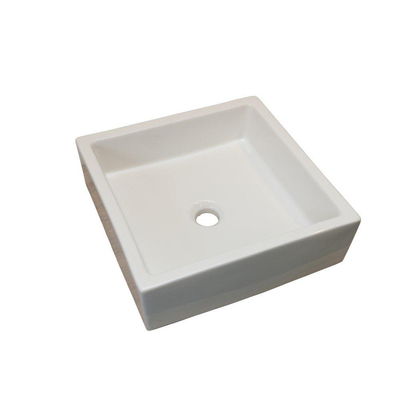 HR Badmeubelen Elemento waskom - 40x40x12.5cm - vierkant - wit SHOWROOMMODEL