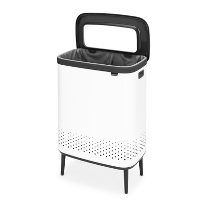 Brabantia Bo Hi Boîte à linge - 2x45 litres - blanc