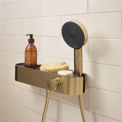 Hansgrohe Showertablet select douche - thermostaat - 400 - opbouw - geborsteld brons