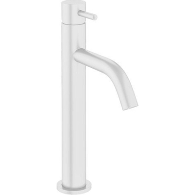 Robinet lavabo Crosswater MPRO - 36,2 cm - haut - sans bonde - blanc mat
