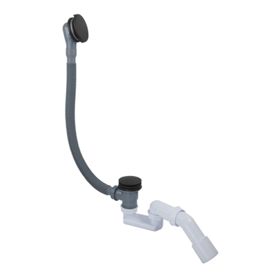 FugaFlow Efficiente Sobrado Combinaison vidage baignorie avec bonde clic-clac noir mat