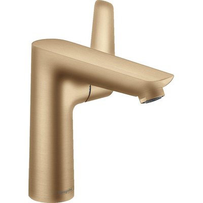 Hansgrohe Talis e 1 greeps wastafelkraan - 150 PopUp - trekwaste - geborsteld brons