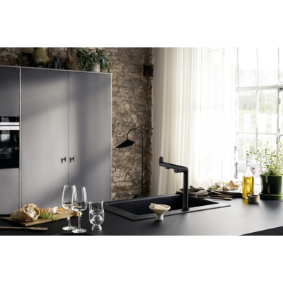 Hansgrohe Aqittura système de filtration 240 1jet. ensemble de démarrage noir mat