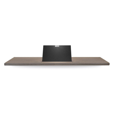 Looox Wood collection tablette de bain 88cm avec support noir mat chêne noir mat