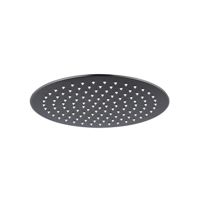 Fortifura Calvi Ensemble de douche pluie encastré - thermostatique - bras de plafond - douche de tête 30 cm - douchette barre - flexible de douche métallique - Gunmetal brossé PVD