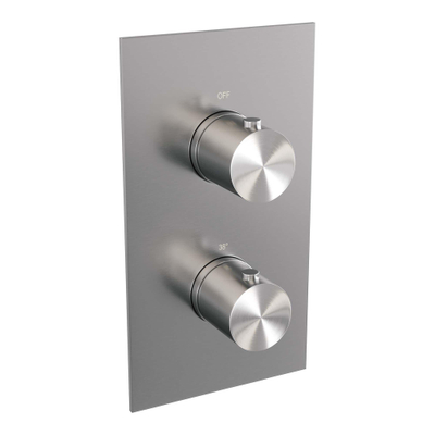 BRAUER Brushed Edition inbouw regendoucheset – Ø20 cm hoofddouche – 30 cm plafondbuis – staafhanddouche – glijstang 70 cm