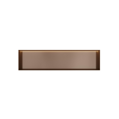 Hotbath &MORE Inbouwbox of inbouwnis - 30x120x10 - frameless + LED - tuscan bronze (brons)