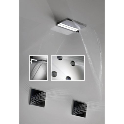 Hotbath Mate Cascade wand M160 geborsteld nikkel hotbath cascade wand m160 - geborsteld nikkel (RVS)